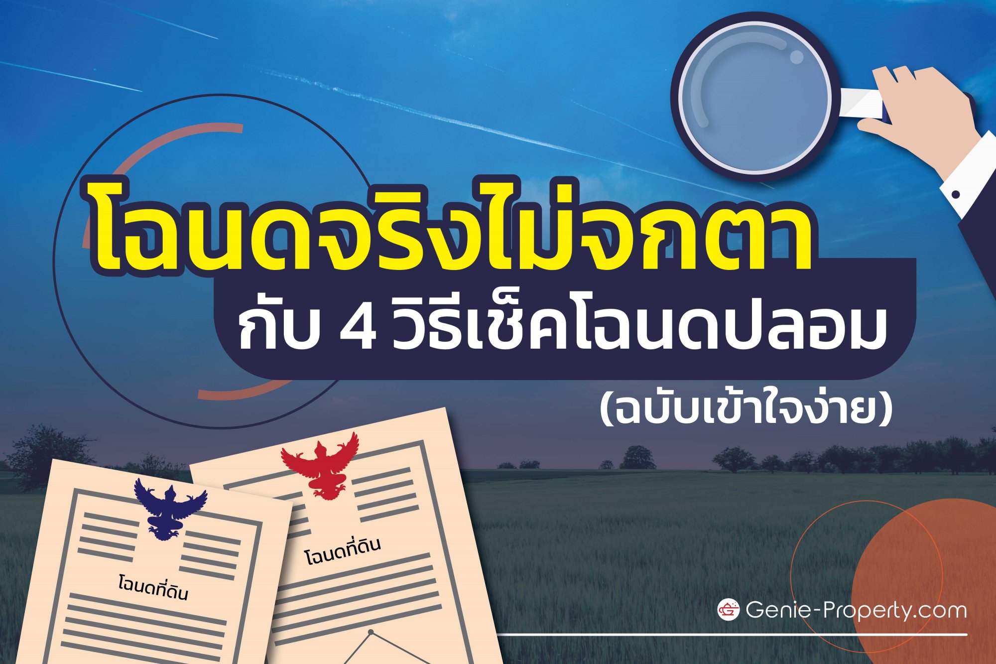 image for โฉนดจริงไม่จกตา กับ 4 วิธีเช็คโฉนดปลอม (ฉบับเข้าใจง่าย)