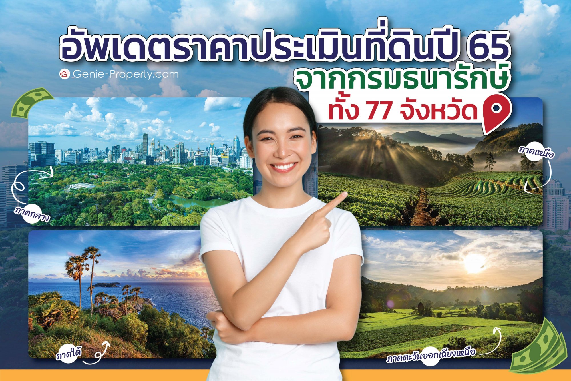 image for อัพเดตราคาประเมินที่ดินปี 65 จากกรมธนารักษ์ ทั้ง 77 จังหวัด