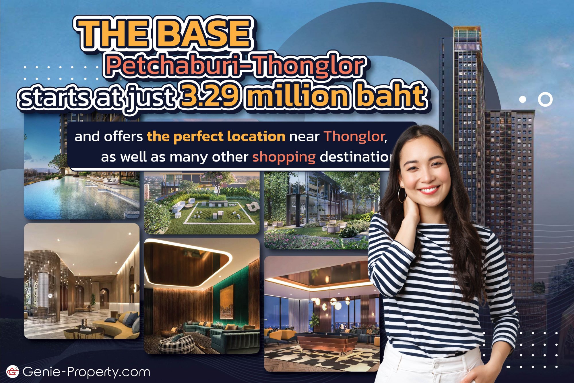 image for he Base Petchaburi-Thonglor starts at just 3.29 million baht and offers the perfect location near Thonglor, as well as many other shopping destinations.