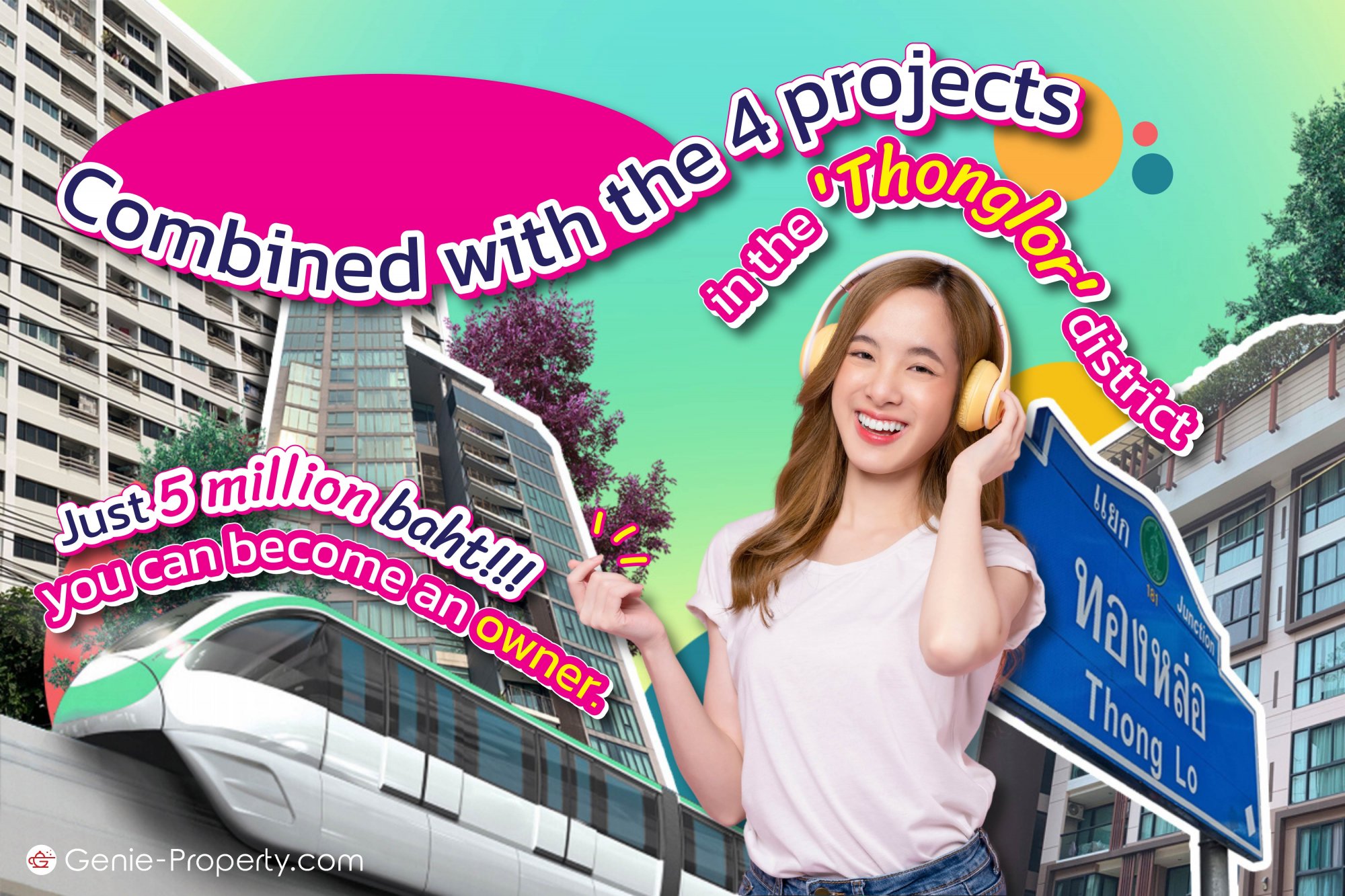 image for Combined with the 4 projects in the 'Thong Lo' district, you can become an owner with just 5 million baht!!!